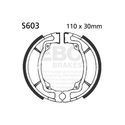 Ebc brake shoe - (5), front