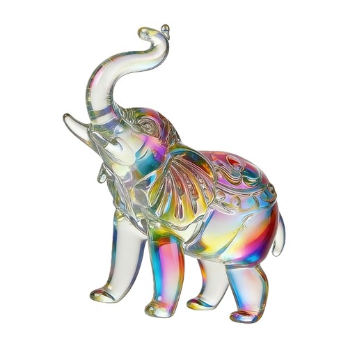 Crystal elephant figurines - crystal,