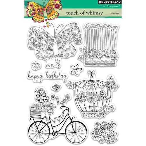 Penny black clear stamps - clear,