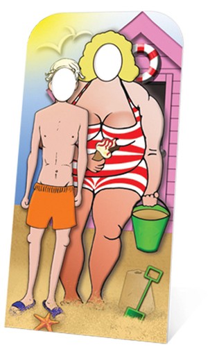 Seaside couple stand - couple, stand-in