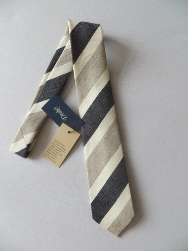 Drake linen silk stripe - &,