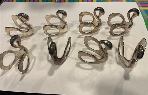 Vintage silver plated - plated, swan