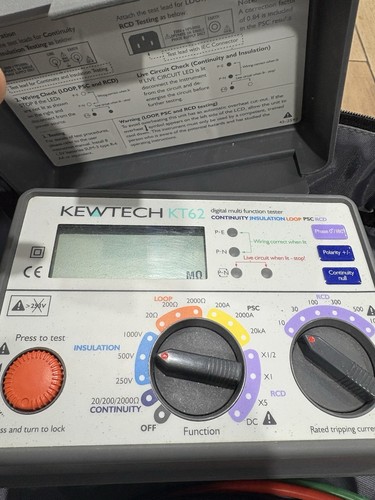 Kewtech kt62 digital loop - kt62, psc