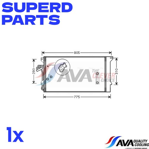 Air condenser radiator - air,