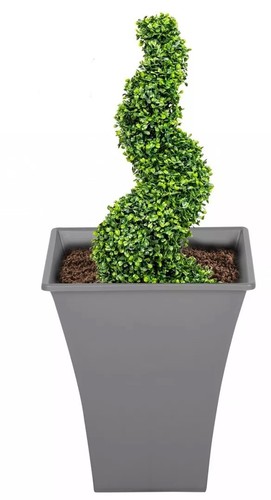 Grey large plant - grey, pot