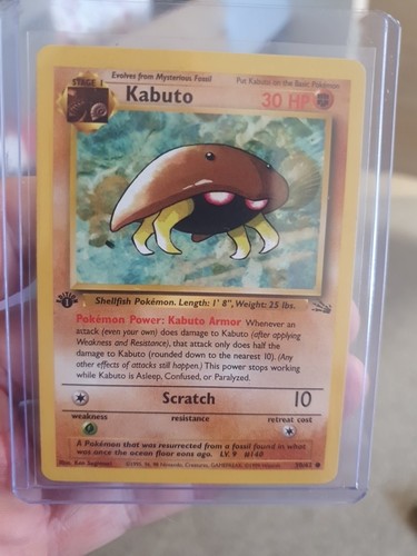 Pokémon tcg kabuto fossil - pokémon,