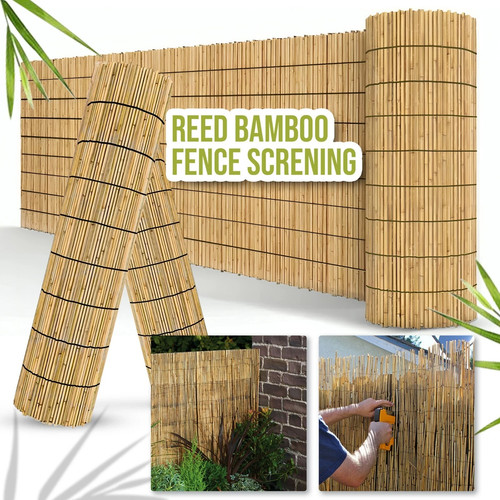 Bamboo fence screening heavy - bamboo,
