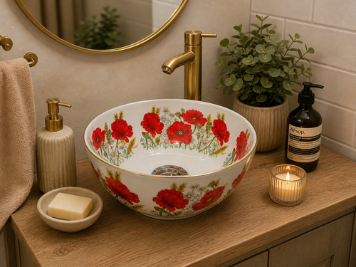 Vintage poppy ceramic - vintage,
