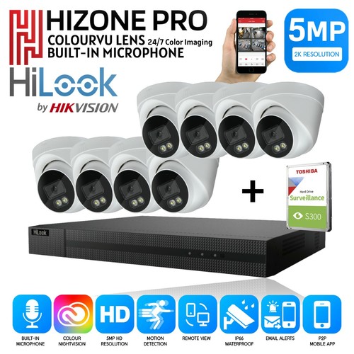 5mp hikvision hilook colourvu - 5mp,