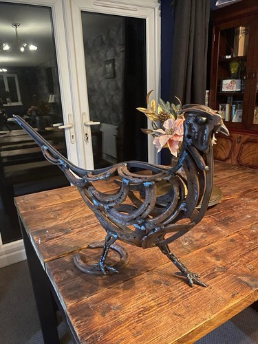 Handmade horseshoe pheasant - horseshoe,