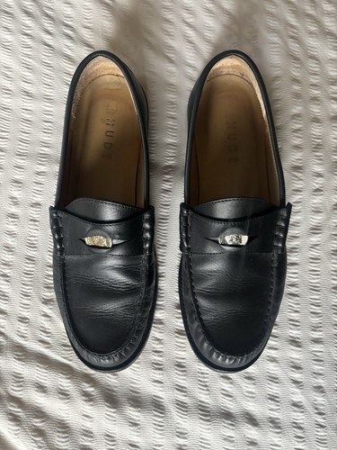 Rhude black leather penny - rhude,