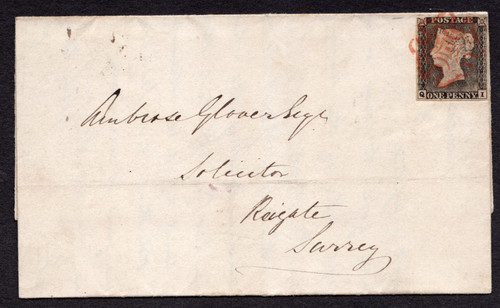 1840 penny black - 1d,