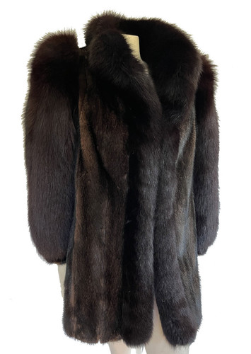 Mink fox fur - fur, tuxedo