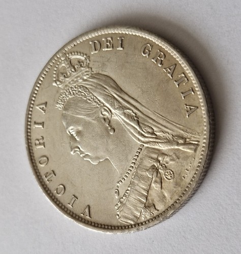 1887 victoria silver half - silver,