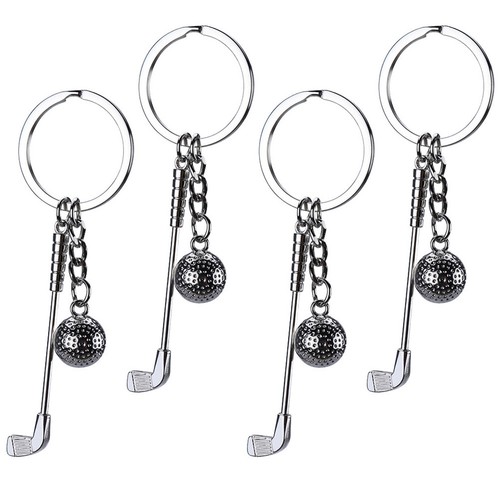 4pcs golfing themed - themed, keychain