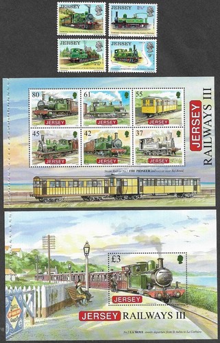 Railways steam trains stamps - railways,