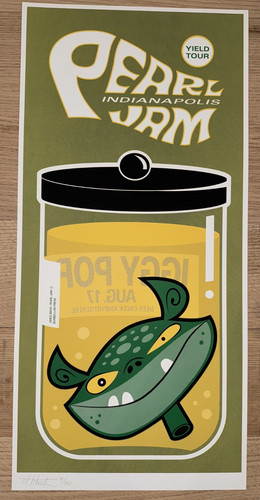 1998 pearl jam concert poster - 1998,