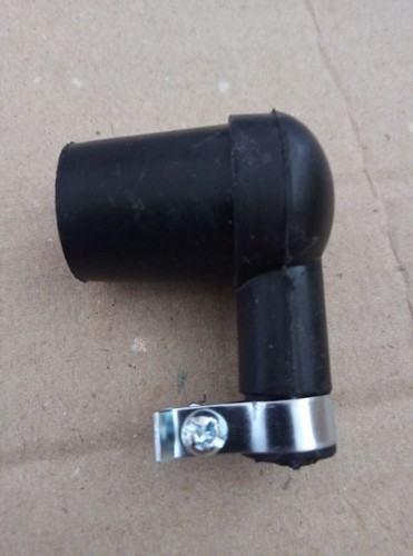 Spark plug cap black rubber - spark,