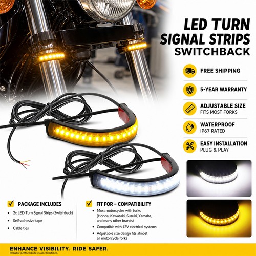 White amber led - 2x,