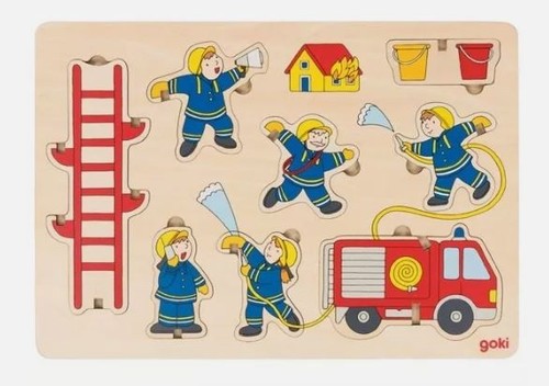 Educational toy wooden fire - wooden,