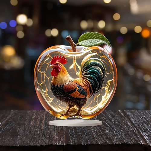 Acrylic apples decoration - acrylic,