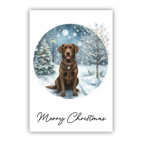 Chocolate labrador christmas - chocolate,