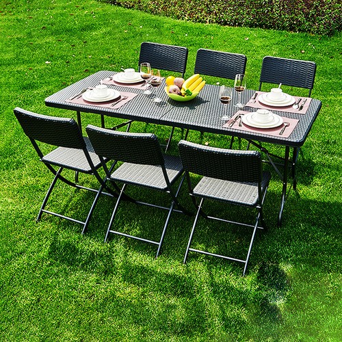 Plastic garden picnic set - plastic,