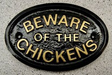 Chickens plaque sign - plaque,