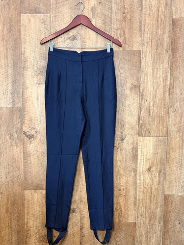Vintage navy stirrup trousers