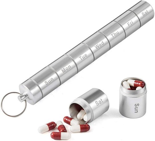Pill box day - day, metal,pill
