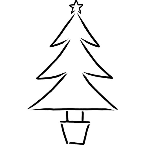 Christmas tree stencils - 'christmas, tree'