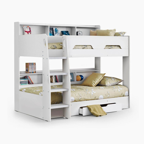 White wooden children - children's, bunk