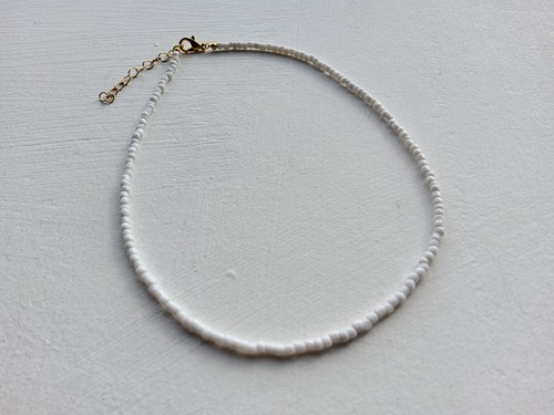 Boho seed beaded necklace - boho,