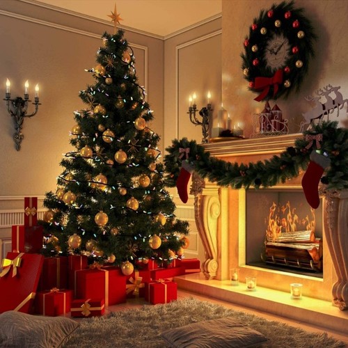 Artificial christmas tree with - artificial,