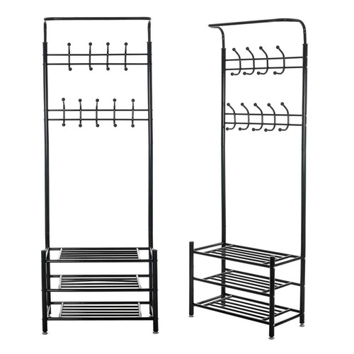 Metal coat rack stand with - coat,