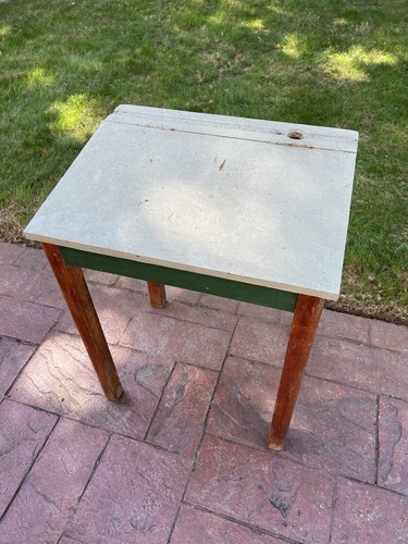 Vintage school desk with