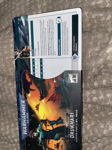 Drukha data sheet cards - data,