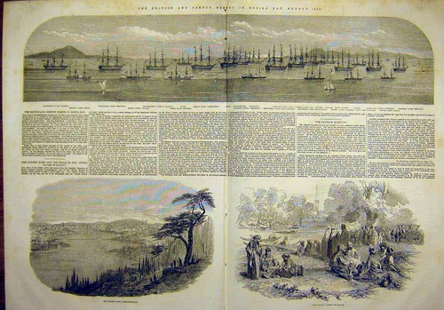 Original old antique print - original,