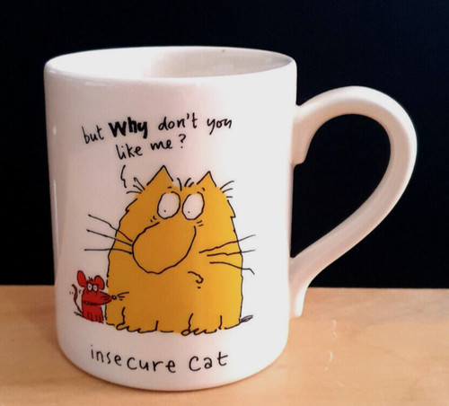 Cat mug insecure - mug,