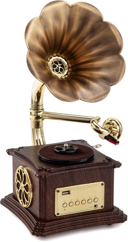 Vintage gramophone with - vintage,
