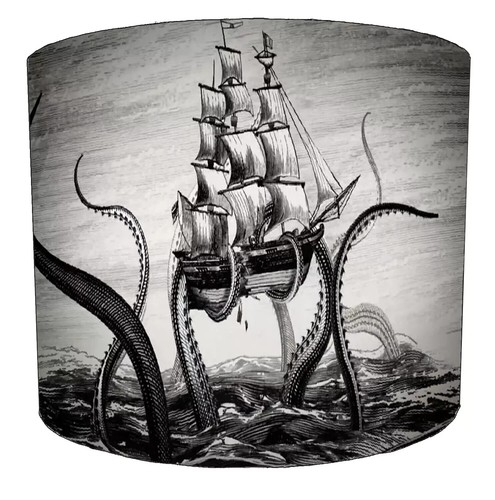 Giant octopus kraken ceiling - octopus,