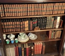 Large quantity of antiquarian books mostly leather bound over 100 books