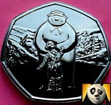 🎄 2019 UK Royal Mint The Snowman & James Christmas 50p Fifty Pence UNC Coin 