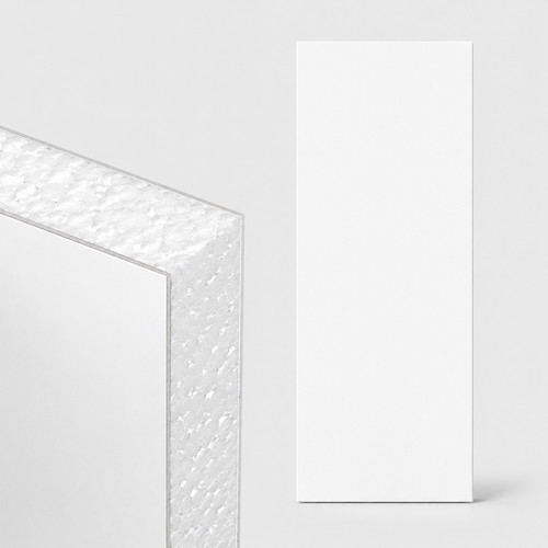 White upvc door panel - white, 20mm