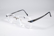 Stepper Eyeglasses Si-84207 Mens Gun F025 Rimless Titanium Glasses Frames 53 mm