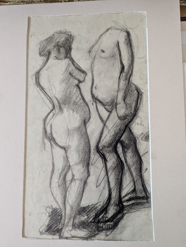 Life drawing charcoal by - life,