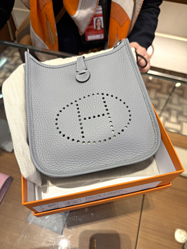 Hermès evelyne mini grey - hermÈs,