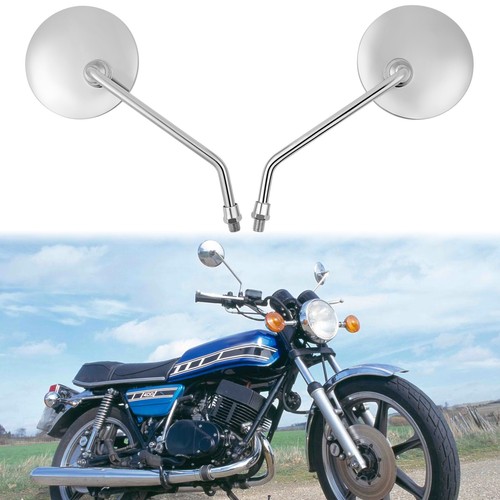 Pair chrome round motorcycle - chrome,