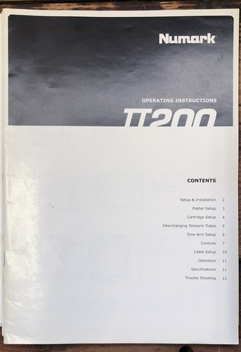 Numark tt200 200 turntable - tt200, tt-200