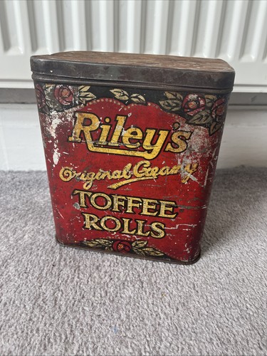 Vintage riley toffee - riley’s, tin